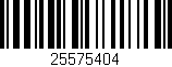 Código de barras (EAN, GTIN, SKU, ISBN): '25575404'