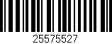 Código de barras (EAN, GTIN, SKU, ISBN): '25575527'