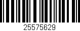 Código de barras (EAN, GTIN, SKU, ISBN): '25575629'