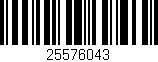 Código de barras (EAN, GTIN, SKU, ISBN): '25576043'