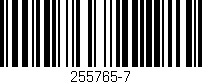Código de barras (EAN, GTIN, SKU, ISBN): '255765-7'