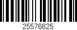 Código de barras (EAN, GTIN, SKU, ISBN): '25576625'