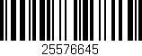 Código de barras (EAN, GTIN, SKU, ISBN): '25576645'