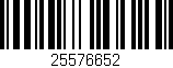 Código de barras (EAN, GTIN, SKU, ISBN): '25576652'