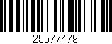 Código de barras (EAN, GTIN, SKU, ISBN): '25577479'