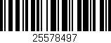 Código de barras (EAN, GTIN, SKU, ISBN): '25578497'