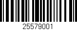 Código de barras (EAN, GTIN, SKU, ISBN): '25579001'