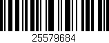 Código de barras (EAN, GTIN, SKU, ISBN): '25579684'
