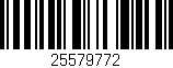 Código de barras (EAN, GTIN, SKU, ISBN): '25579772'