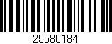 Código de barras (EAN, GTIN, SKU, ISBN): '25580184'