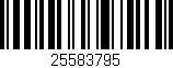 Código de barras (EAN, GTIN, SKU, ISBN): '25583795'