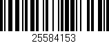 Código de barras (EAN, GTIN, SKU, ISBN): '25584153'