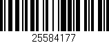 Código de barras (EAN, GTIN, SKU, ISBN): '25584177'
