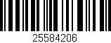 Código de barras (EAN, GTIN, SKU, ISBN): '25584206'