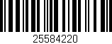 Código de barras (EAN, GTIN, SKU, ISBN): '25584220'