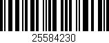 Código de barras (EAN, GTIN, SKU, ISBN): '25584230'