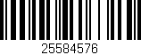 Código de barras (EAN, GTIN, SKU, ISBN): '25584576'