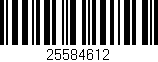 Código de barras (EAN, GTIN, SKU, ISBN): '25584612'