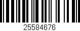 Código de barras (EAN, GTIN, SKU, ISBN): '25584676'