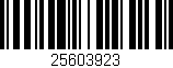 Código de barras (EAN, GTIN, SKU, ISBN): '25603923'