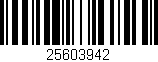 Código de barras (EAN, GTIN, SKU, ISBN): '25603942'