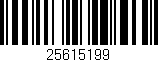 Código de barras (EAN, GTIN, SKU, ISBN): '25615199'