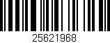 Código de barras (EAN, GTIN, SKU, ISBN): '25621968'