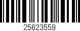 Código de barras (EAN, GTIN, SKU, ISBN): '25623559'