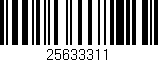 Código de barras (EAN, GTIN, SKU, ISBN): '25633311'