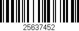 Código de barras (EAN, GTIN, SKU, ISBN): '25637452'