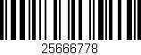 Código de barras (EAN, GTIN, SKU, ISBN): '25666778'