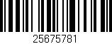 Código de barras (EAN, GTIN, SKU, ISBN): '25675781'
