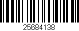 Código de barras (EAN, GTIN, SKU, ISBN): '25684138'