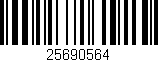 Código de barras (EAN, GTIN, SKU, ISBN): '25690564'