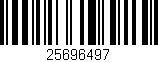 Código de barras (EAN, GTIN, SKU, ISBN): '25696497'
