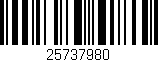 Código de barras (EAN, GTIN, SKU, ISBN): '25737980'