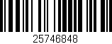 Código de barras (EAN, GTIN, SKU, ISBN): '25746848'