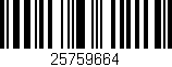 Código de barras (EAN, GTIN, SKU, ISBN): '25759664'