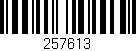 Código de barras (EAN, GTIN, SKU, ISBN): '257613'