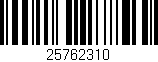 Código de barras (EAN, GTIN, SKU, ISBN): '25762310'