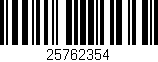 Código de barras (EAN, GTIN, SKU, ISBN): '25762354'