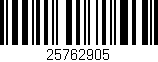 Código de barras (EAN, GTIN, SKU, ISBN): '25762905'