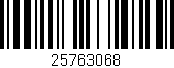 Código de barras (EAN, GTIN, SKU, ISBN): '25763068'
