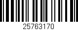 Código de barras (EAN, GTIN, SKU, ISBN): '25763170'