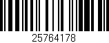 Código de barras (EAN, GTIN, SKU, ISBN): '25764178'