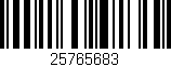 Código de barras (EAN, GTIN, SKU, ISBN): '25765683'