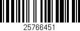 Código de barras (EAN, GTIN, SKU, ISBN): '25766451'