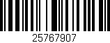 Código de barras (EAN, GTIN, SKU, ISBN): '25767907'