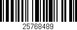 Código de barras (EAN, GTIN, SKU, ISBN): '25768489'