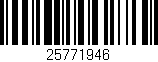 Código de barras (EAN, GTIN, SKU, ISBN): '25771946'